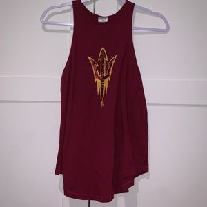 PINK arizona state soft tank top